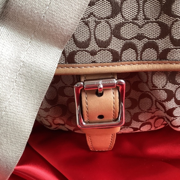 Coach Monogram Crossbody Messenger Style Handbag - Picture 14 of 14